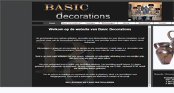 Desktop Screenshot of basicdecorations.com