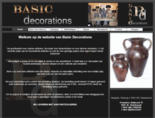 Tablet Screenshot of basicdecorations.com